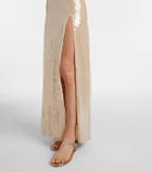 Oséree Marylin sequined maxi dress