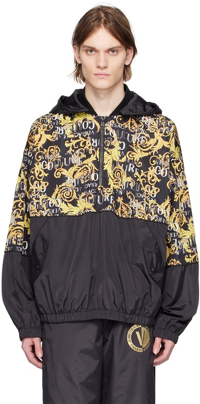 Photo: Versace Jeans Couture Black Hooded Jacket