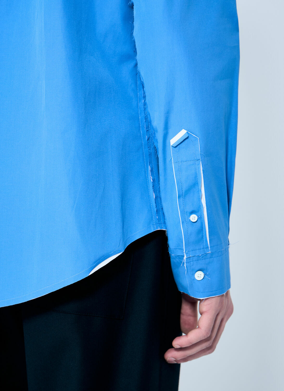 Miu Miu Raw Trims Poplin Shirt