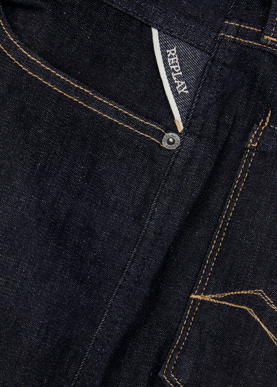 Replay Anbas Hyperflex Re-Used Slim-leg Jeans Dark Blue