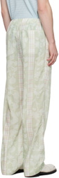 young n sang Green Floral Trousers
