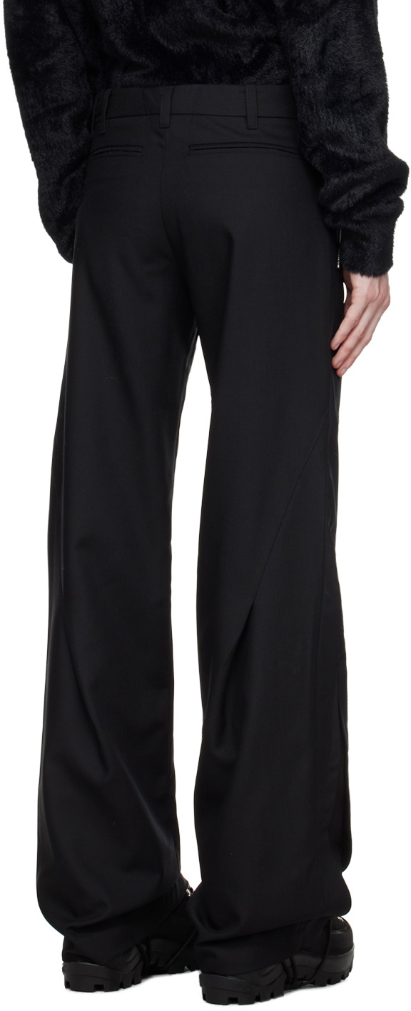 HELIOT EMIL Black Amalgamate Trousers Heliot Emil