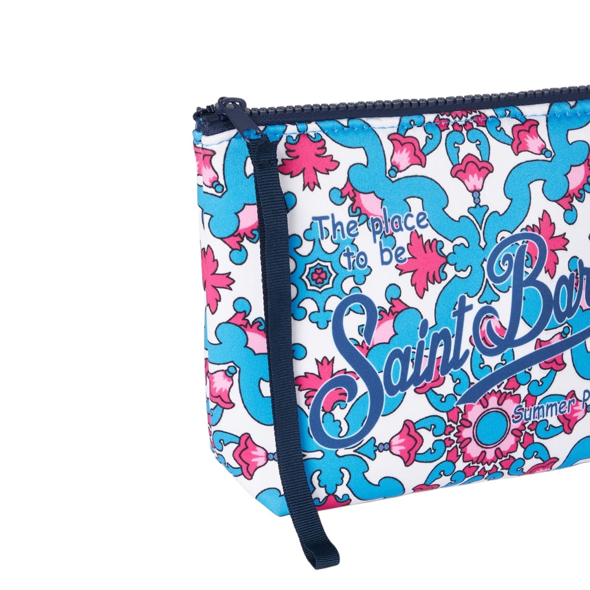 MC2 Saint Barth Aline Scuba Pochette With Majolica Print