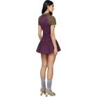 SHUSHU/TONG Purple Sleeveless T-Shirt Minidress