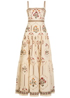 Agua BY Agua Bendita Lina Printed Linen Maxi Dress Multicoloured