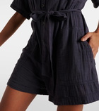 Velvet Dane belted romper