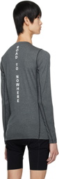 Pas Normal Studios Gray Base Layer Long Sleeve T-Shirt