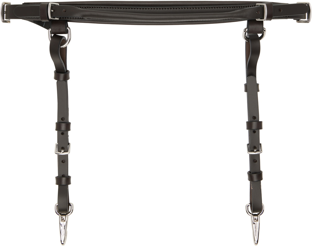 Simone Rocha Black & Brown Double Loop Tassel Bridle Belt