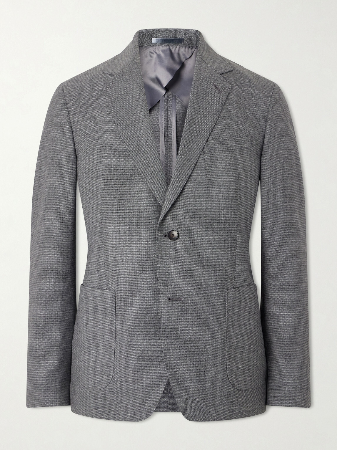 Mr P. - Wool-Hopsack Suit Jacket - Gray