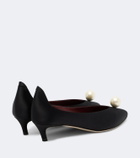 Magda Butrym Embellished satin pumps