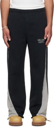 Gallery Dept. Black & Gray Twisted Leg Flare Sweatpants