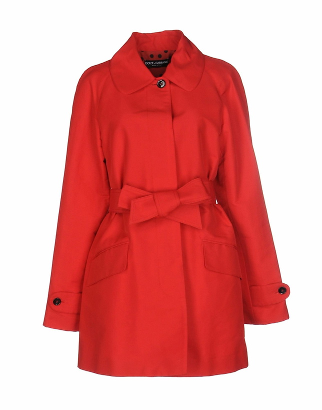 Photo: Dolce & gabbana Womens Overcoat & Trench Coat in Red