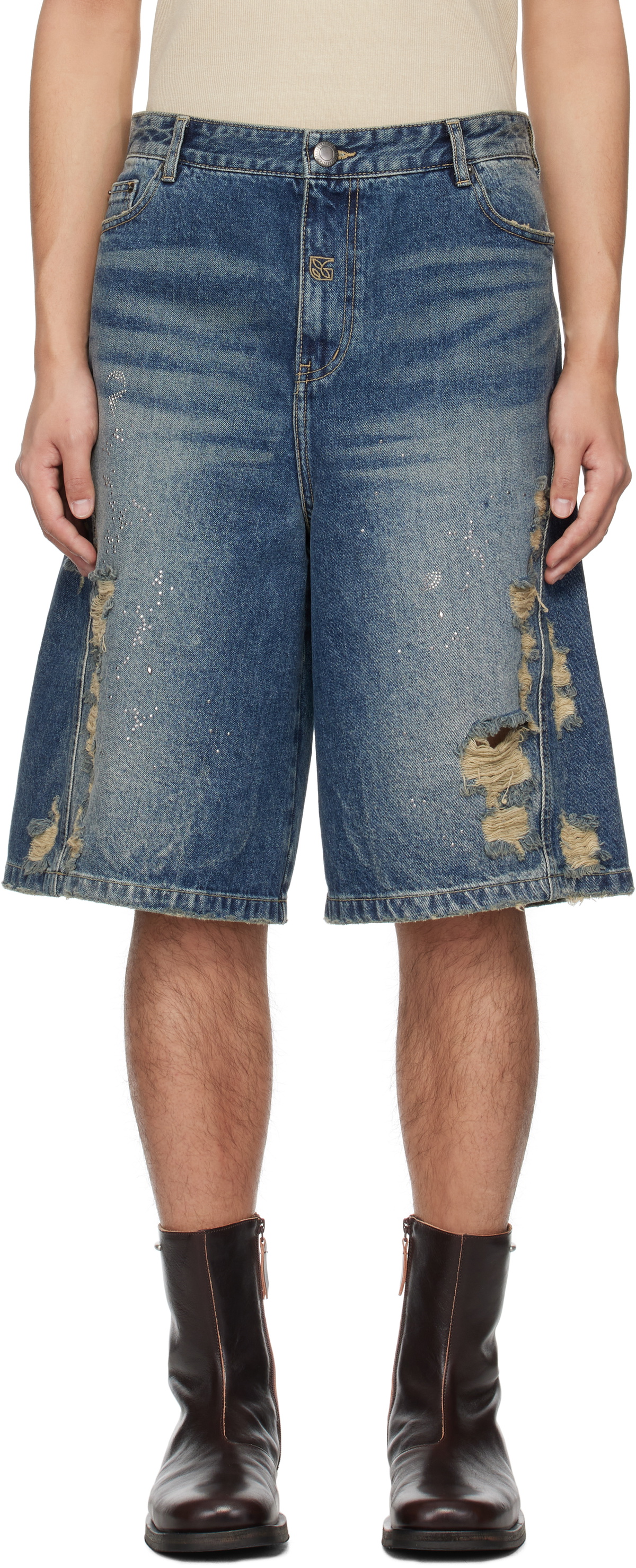 lesugiatelier Black Pin Tuck Shorts lesugiatelier