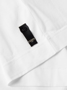 FENDI - Logo-Jacquard Trimmed Cotton-Jersey T-Shirt - White