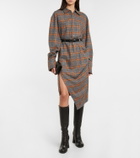 Petar Petrov Addam checked shirt dress