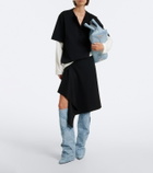 The Attico Leon denim knee-high boots