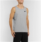 Nike - Logo-Embroidered Cotton-Jersey Tank Top - Gray