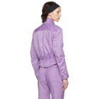 Marine Serre Purple Moire Jacket