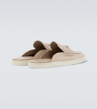 Christian Louboutin Chanme leather mules