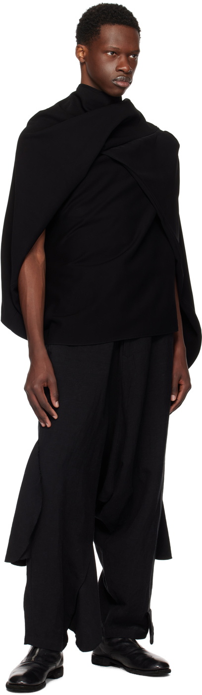 Nuba Black Poncho Sweatshirt