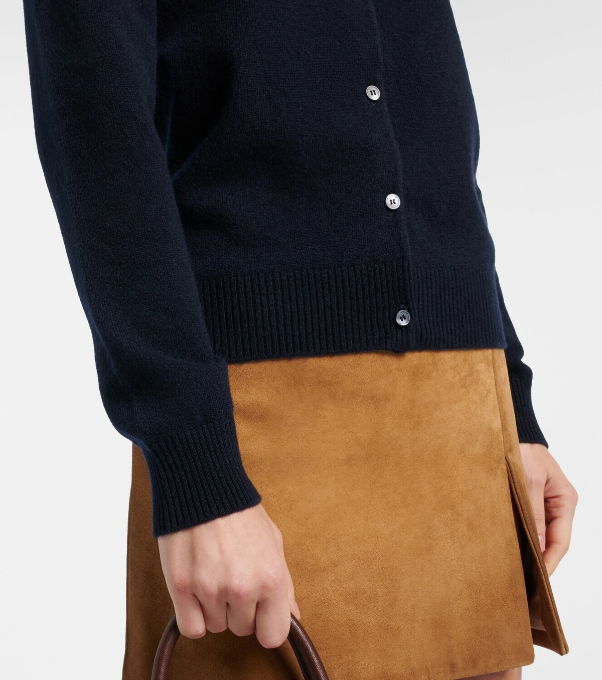 Miu Miu Logo cashmere cardigan