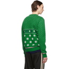 Gucci Green Wool Jacquard Sweater