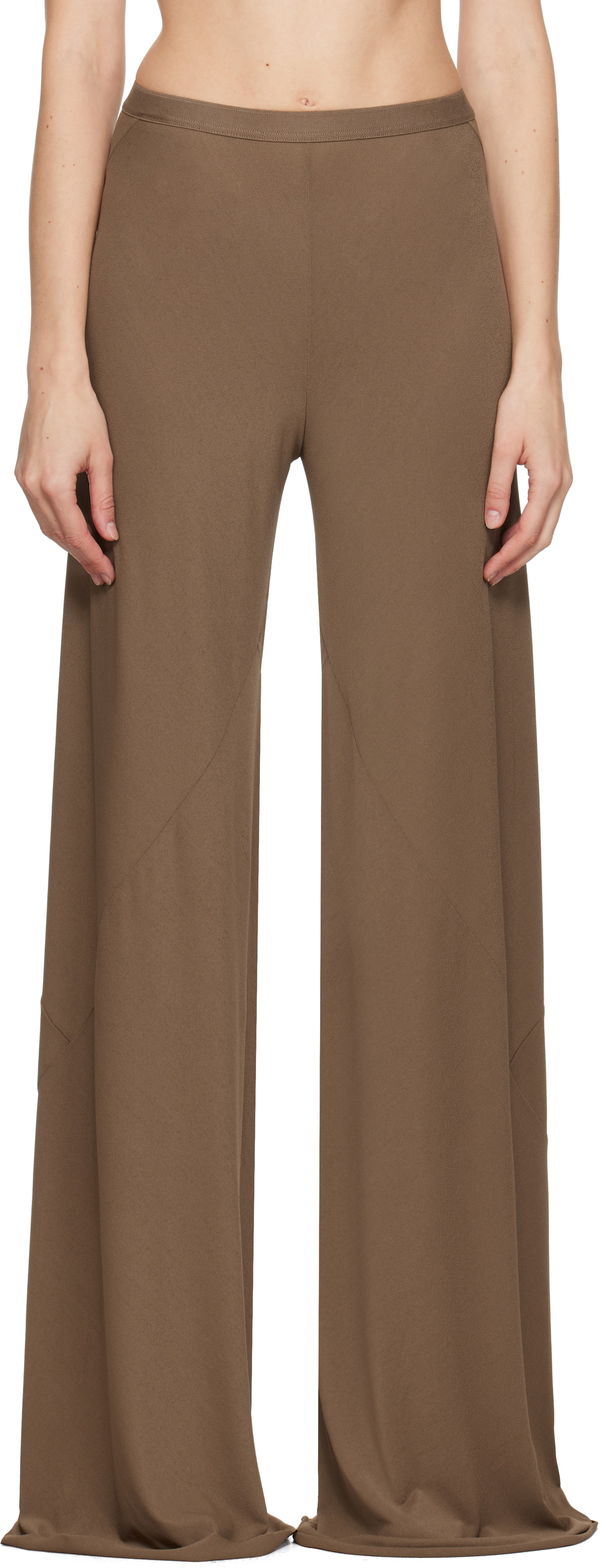Rick Owens Lilies Tan Porterville Farrah Bias Lounge Pants