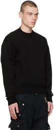 Reese Cooper Black Intarsia Sweater