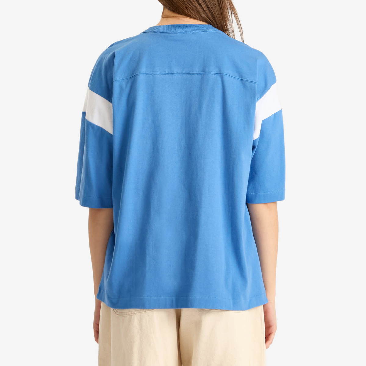 YMC Women's Skate T-Shirt in Blue/White