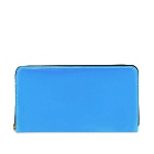 Comme des Garçons SA0111SF Super Fluo Zip Wallet in Blue
