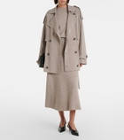 Jardin des Orangers Wool and cashmere midi skirt