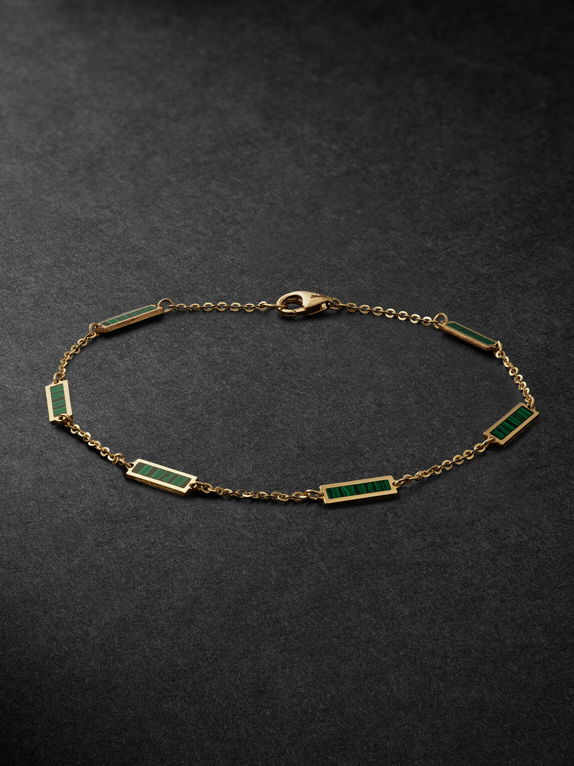 JIA JIA - Gold Malachite Bracelet