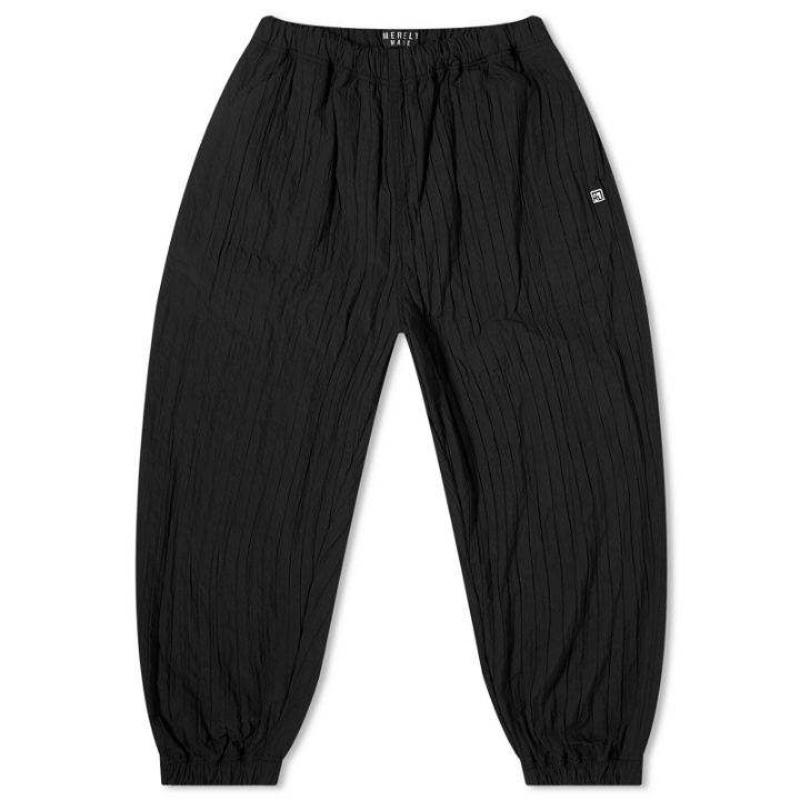 Photo: Merely Made Men's Relaxed Quilted Trouser in Black