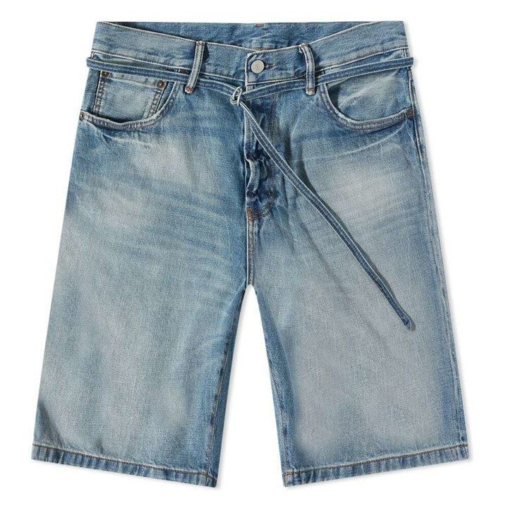 Photo: Acne Studios Men's Roland Denim Short in Mid Blue Watermark