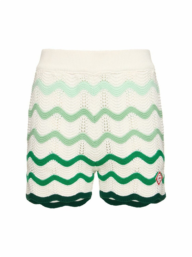 Photo: CASABLANCA - Gradient Wave Knit Shorts