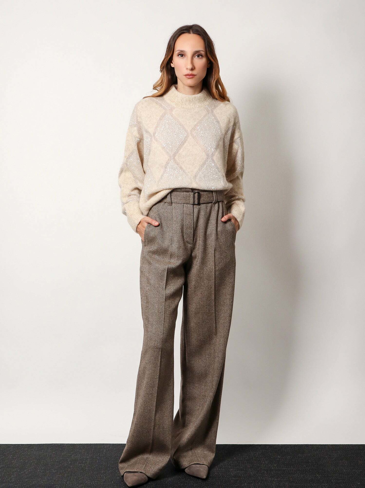 Brunello Cucinelli Sweater Beige Womens Knitwear Brunello