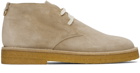 Agnona Beige Chukka Desert Boots