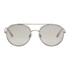 Dolce and Gabbana Gunmetal Rounded Aviator Sunglasses