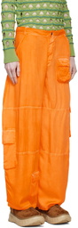 Collina Strada SSENSE Exclusive Orange Cargo Pants