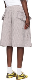 Dries Van Noten Multicolor Ruffled Shorts