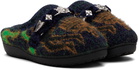 Toga Virilis Navy SUBU Edition Knit Slipper Loafers