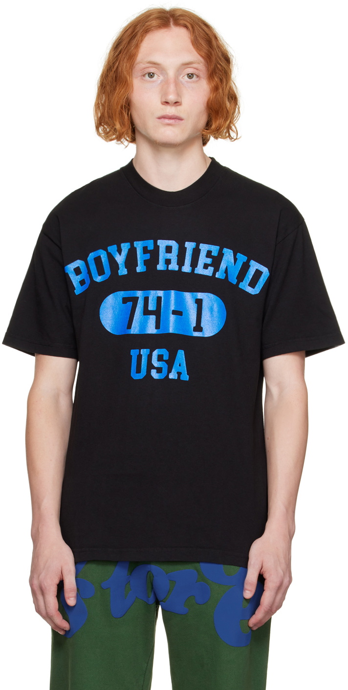 Video Store Apparel Black 'Boyfriend' T-Shirt