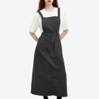 Snow Peak Women's Takibi Ripstop Midi Skirt in Black