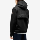 Moncler Grenoble Men's Padded Knit Jacket in Black