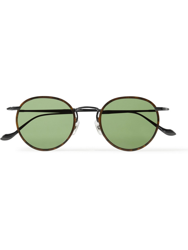 Photo: MATSUDA - Round-Frame Tortoiseshell Acetate and Gunmetal-Tone Sunglasses