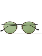 MATSUDA - Round-Frame Tortoiseshell Acetate and Gunmetal-Tone Sunglasses