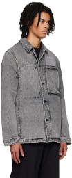 A-COLD-WALL* Gray Faded Denim Jacket