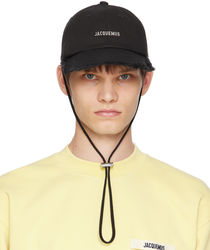 Photo: JACQUEMUS Black Les Classiques 'La casquette Artichaut' Cap