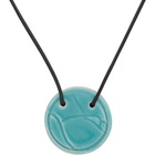 Ludovic de Saint Sernin Blue Ceramic Drop Necklace