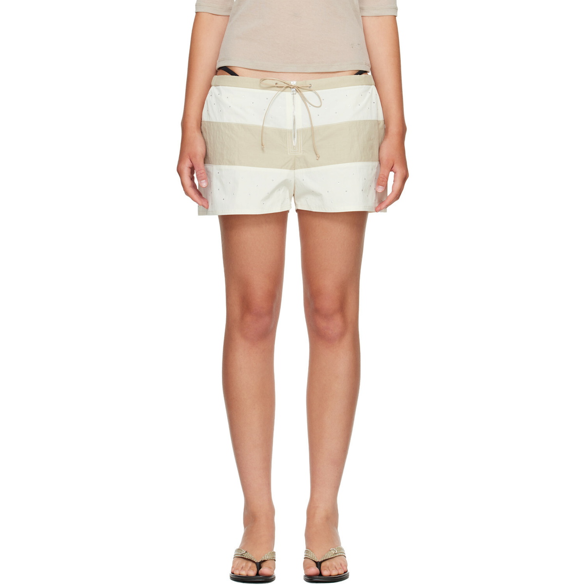 Paloma Wool Beige Zurriola Shorts